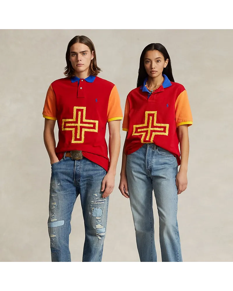 Ralph Lauren Piqué-Poloshirt PRL x Naiomi Glasses Multi