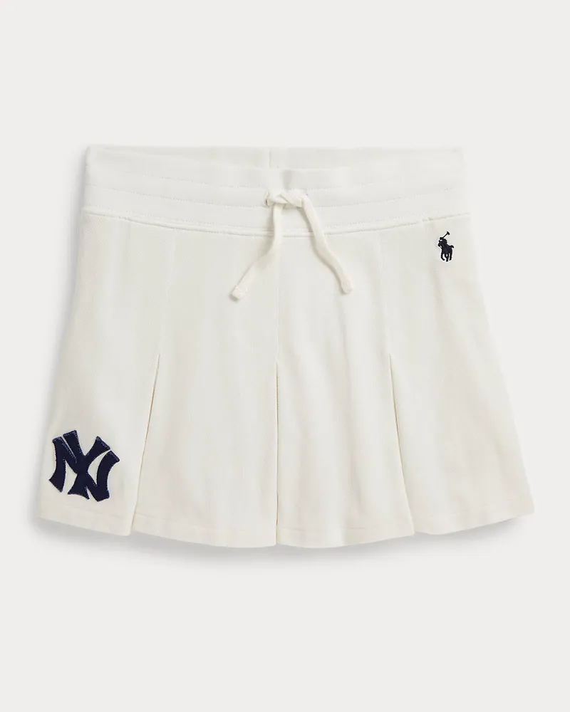 Ralph Lauren Piqué-Skort Polo   Lauren Yankees White