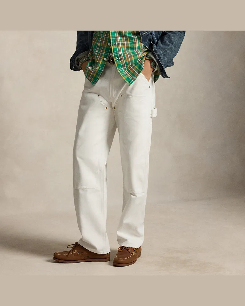 Ralph Lauren Zimmermannshose im Polo-Dungaree-Fit White