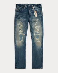 Ralph Lauren Slim-Fit Jeans Brannon in Used-Optik Blue