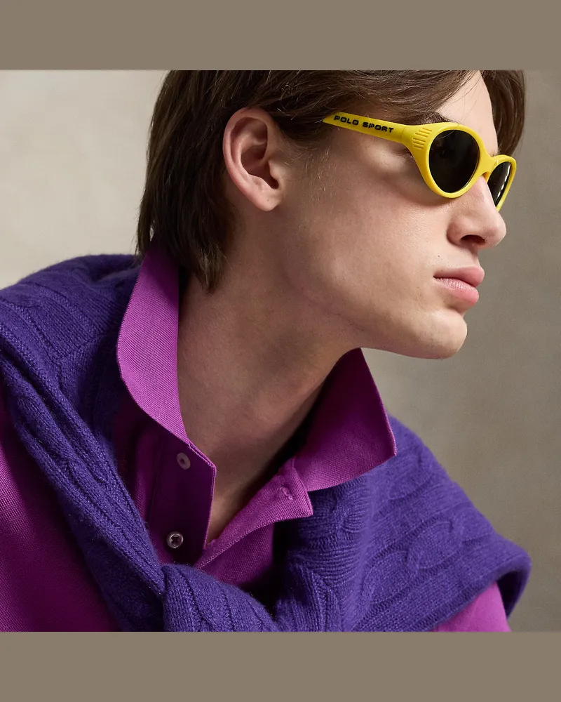 Ralph Lauren Ovale Sonnenbrille Polo Sport Yellow