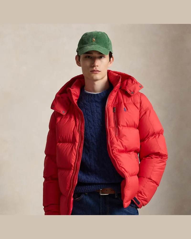 Ralph Lauren Die matte Daunenjacke Gorham Red