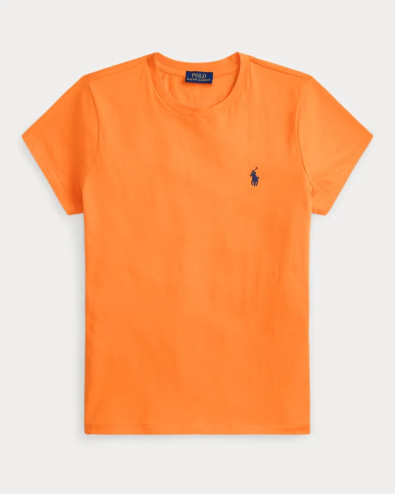 Ralph Lauren Classic-Fit Rundhals-T-Shirt aus Jersey Orange