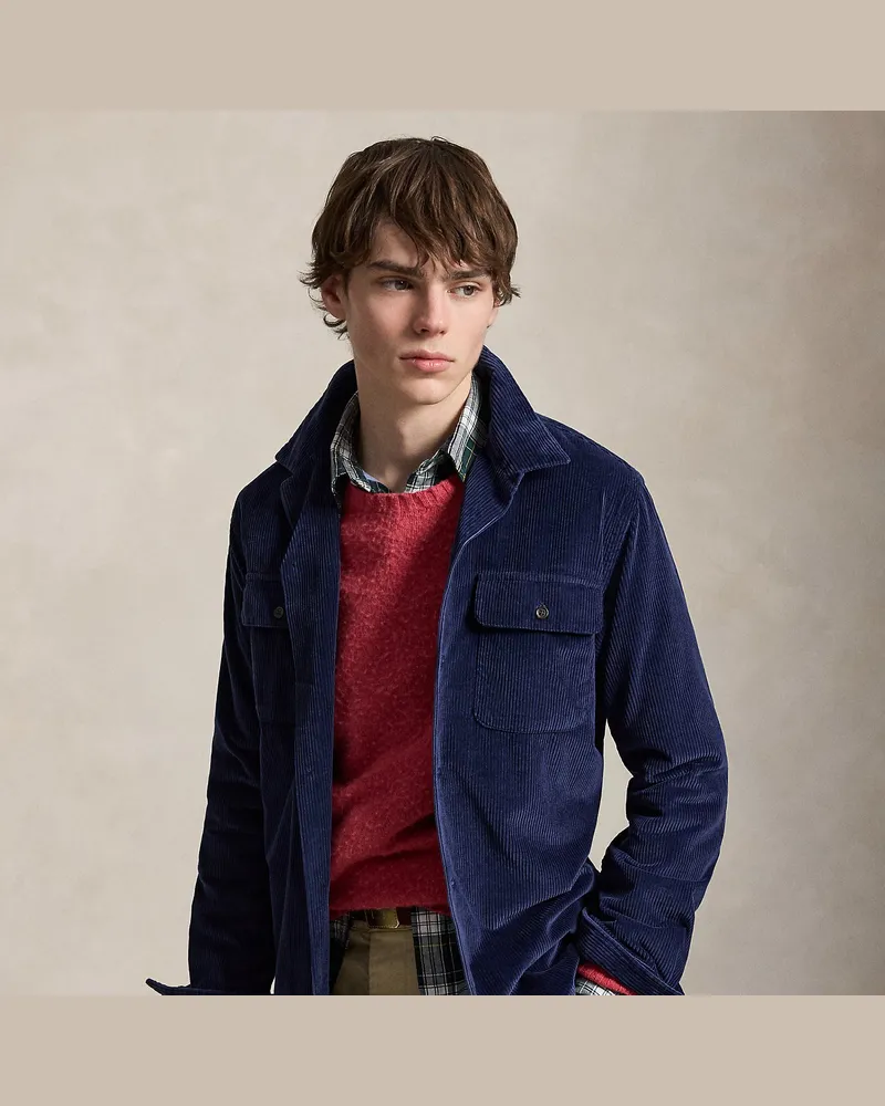 Ralph Lauren Classic-Fit Kordsamthemd Blue