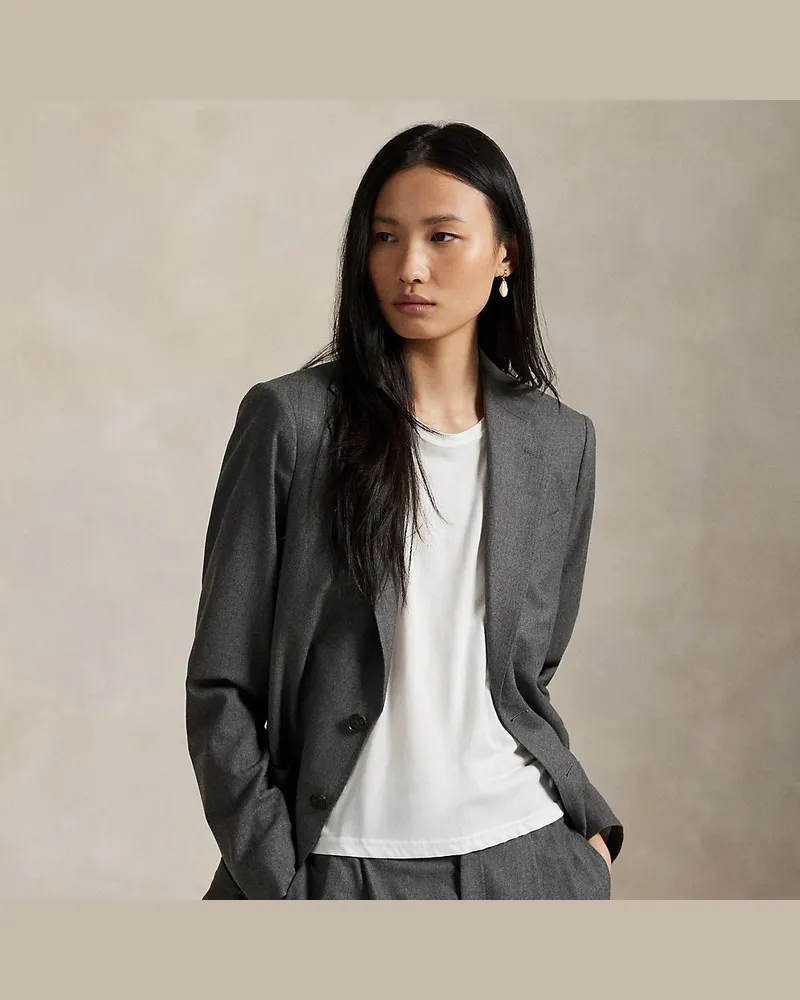 Ralph Lauren Flanellblazer aus Wollmischung Grey