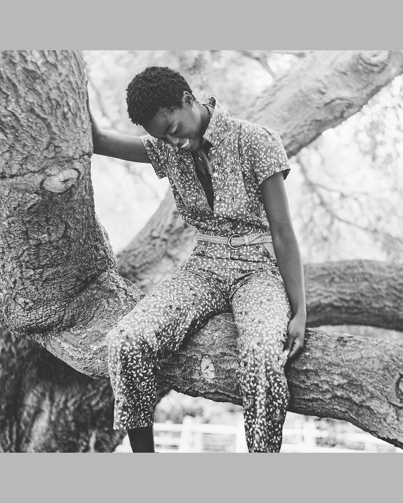 Ralph Lauren Baumwollstrampler mit Blumenmuster Red