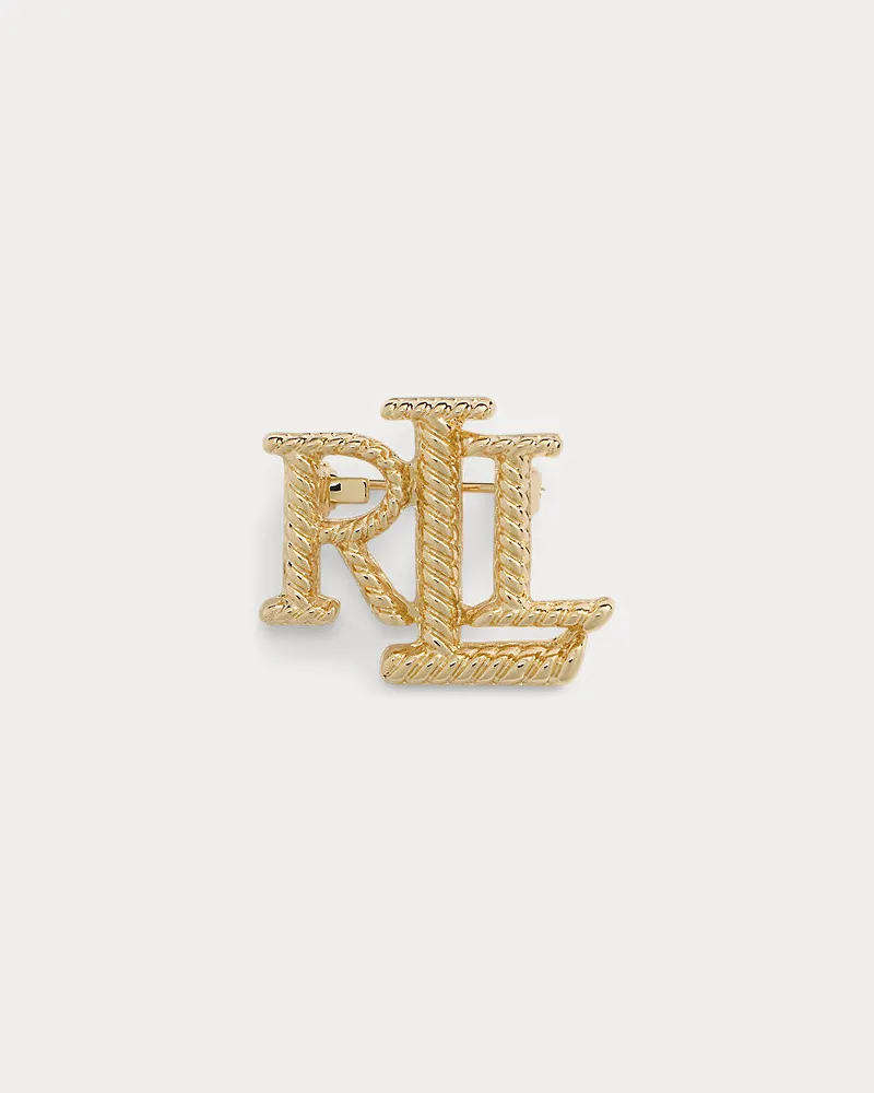 Ralph Lauren Vergoldeter Logo-Anstecker Gold