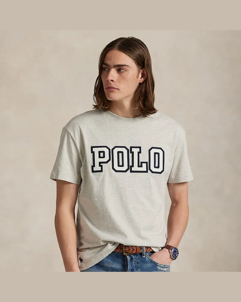Ralph Lauren Classic-Fit Jersey-T-Shirt mit Logo Grey