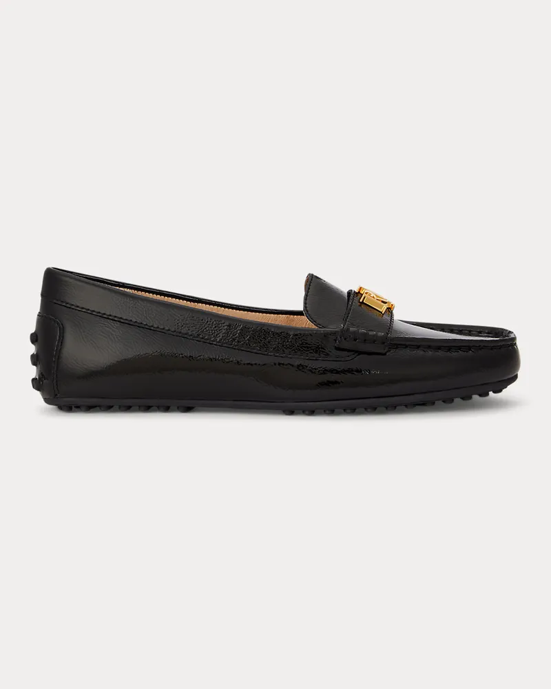 Ralph Lauren Loafer Barnsbury aus Knitter-Lackleder Black