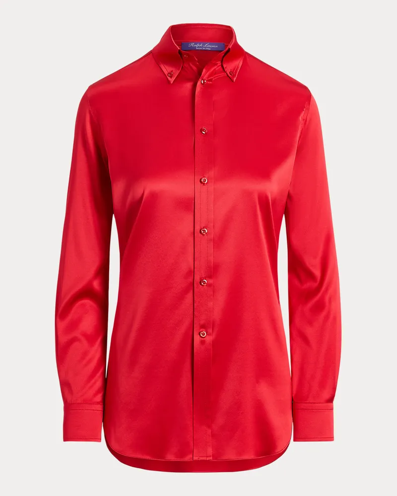 Ralph Lauren Straight-Fit Hemd Cameron aus Seide Red