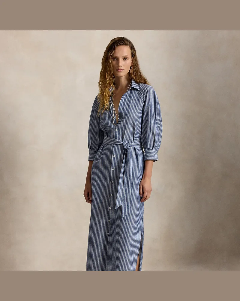 Ralph Lauren Hemdkleid mit Raglanärmeln Blue