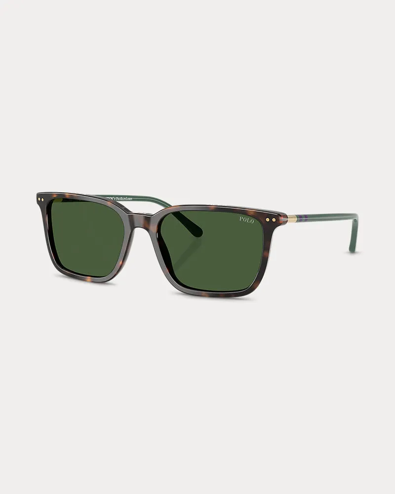 Ralph Lauren Schildpatt-Sonnenbrille Wimbledon Brown