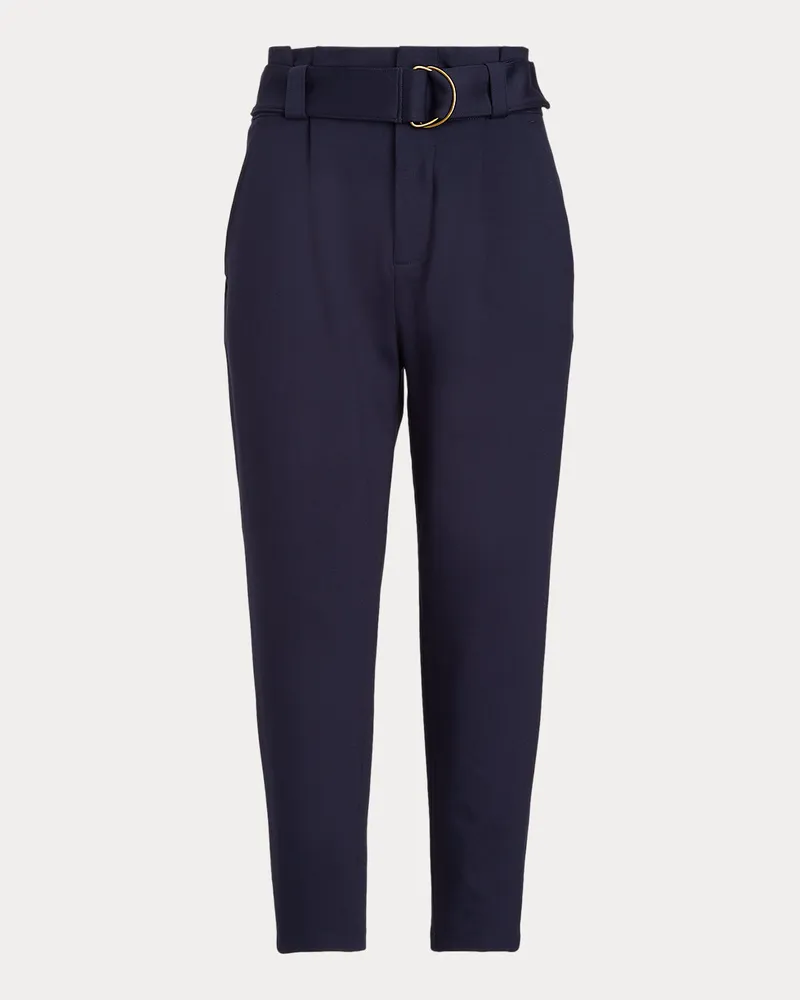 Ralph Lauren Ponté-Hose mit Gürtel Blue