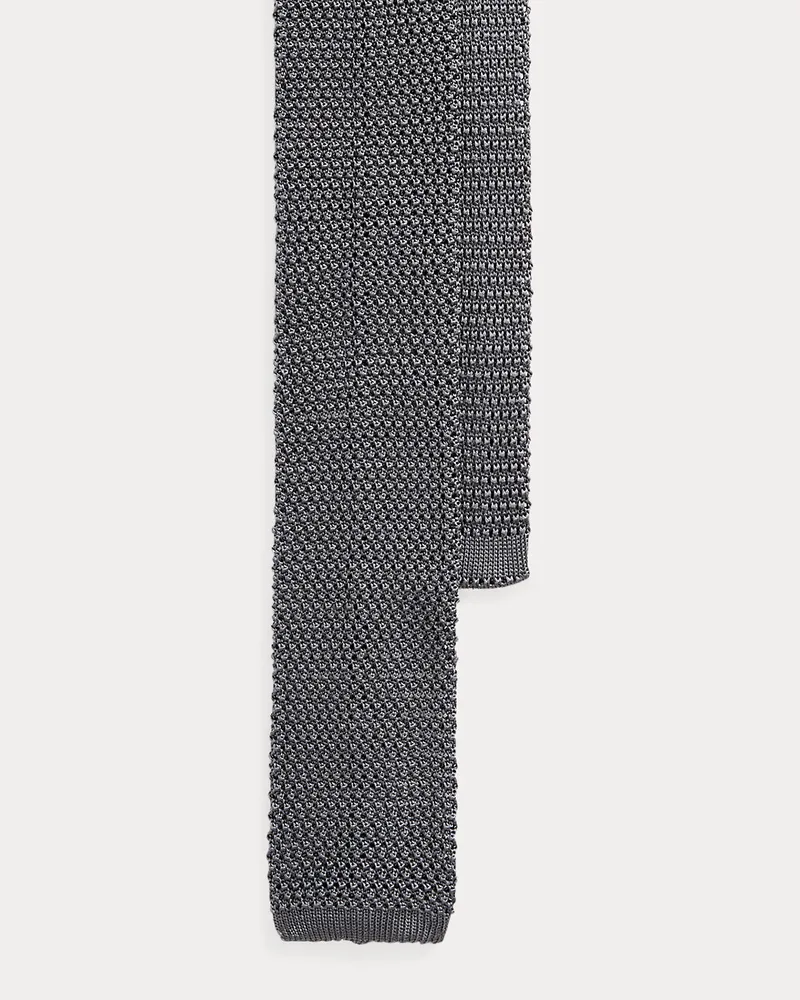 Ralph Lauren Strickkrawatte aus Seide Grey