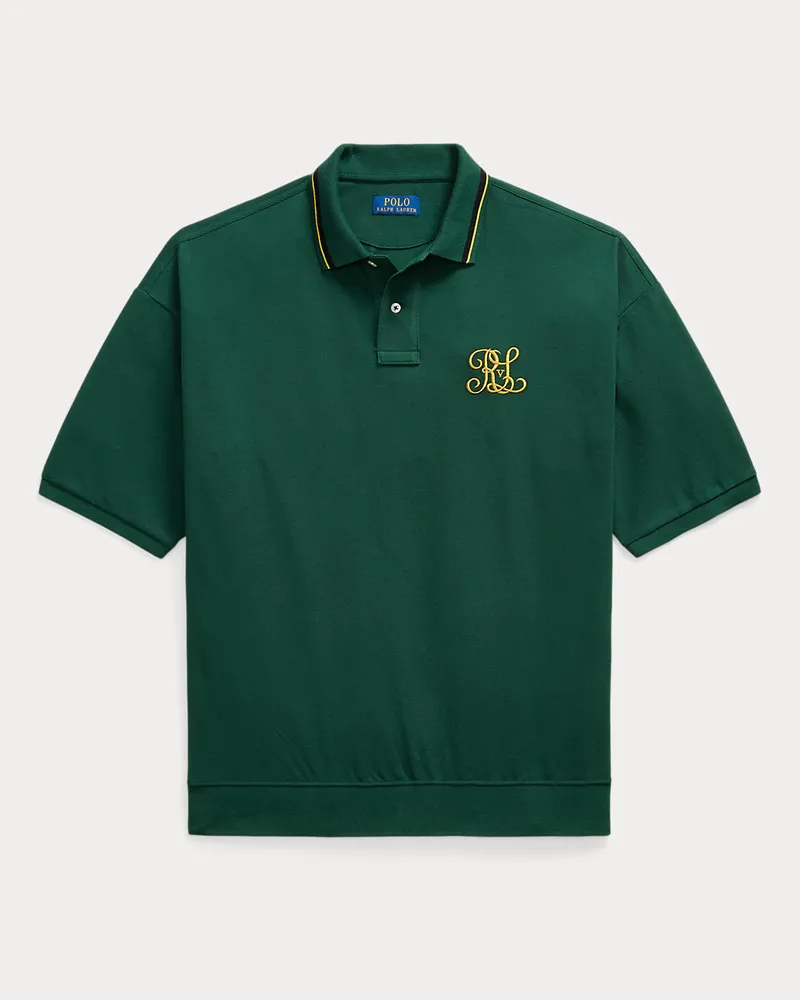 Ralph Lauren Relaxed-Fit Piqué-Poloshirt mit Wappen Green