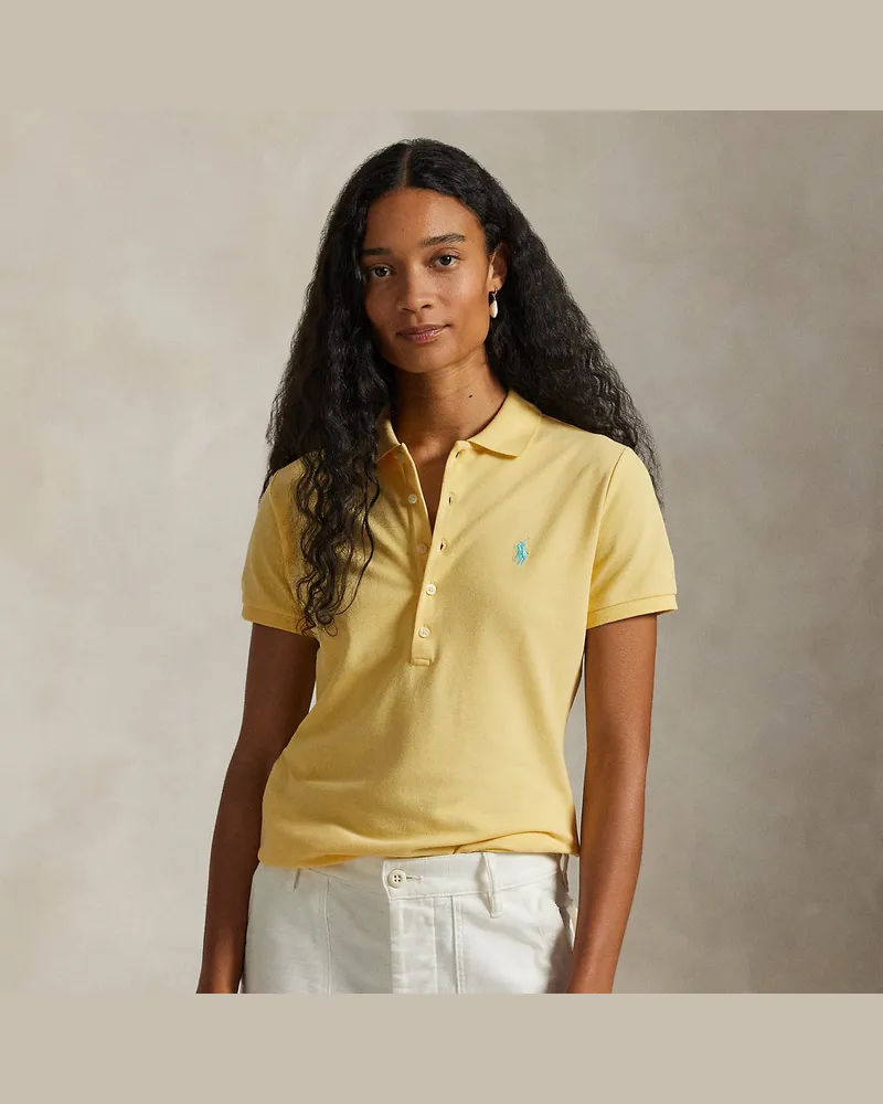 Ralph Lauren Slim-Fit Stretch-Poloshirt Yellow