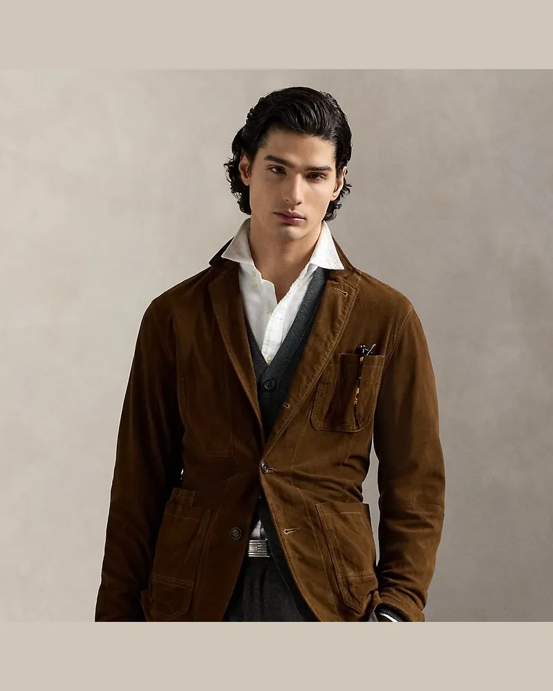 Ralph Lauren Wildlederjacke Brown