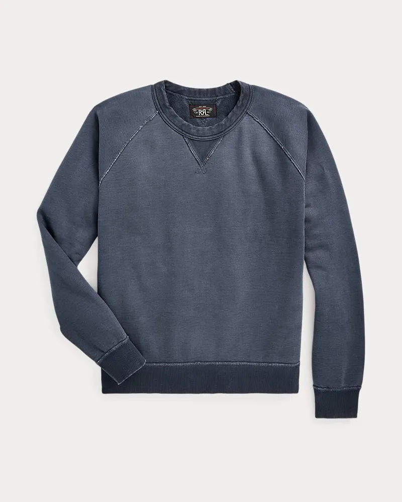 Ralph Lauren Gefärbtes French-Terry-Sweatshirt Blue