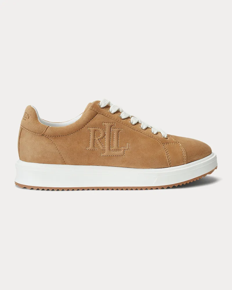 Ralph Lauren Sneaker Ainsley aus Wildleder Tan