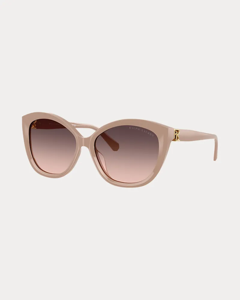 Ralph Lauren Sonnenbrille in Schmetterlingsform Tan