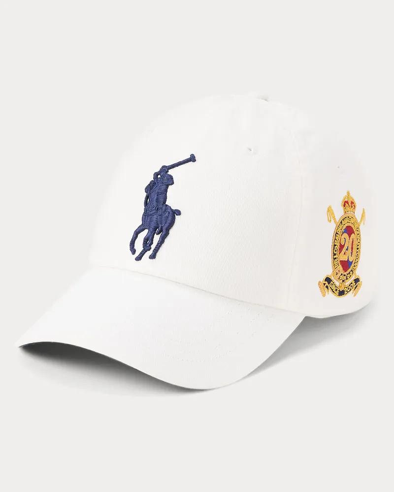Ralph Lauren Jubiläums-Kappe mit Big Pony White