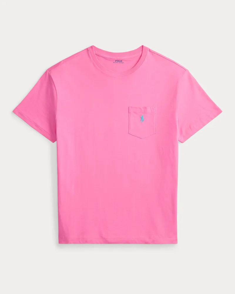 Ralph Lauren Custom-Slim-Fit Jersey-T-Shirt Pink