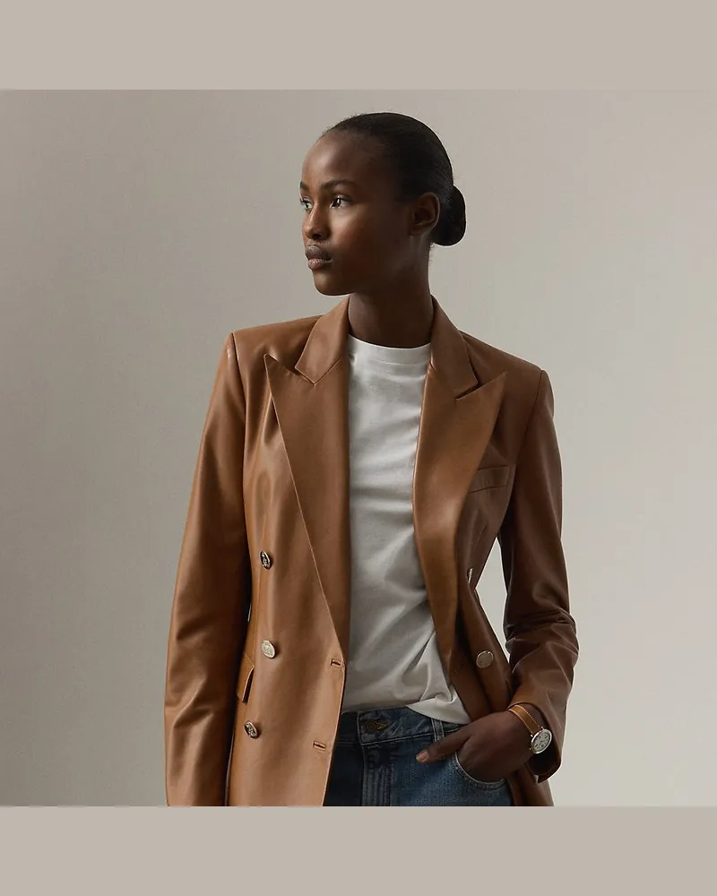 Ralph Lauren Lammlederjacke Camden Brown