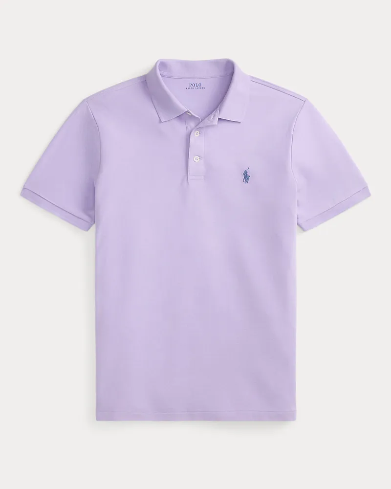 Ralph Lauren Custom-Slim-Fit Piqué-Poloshirt Purple