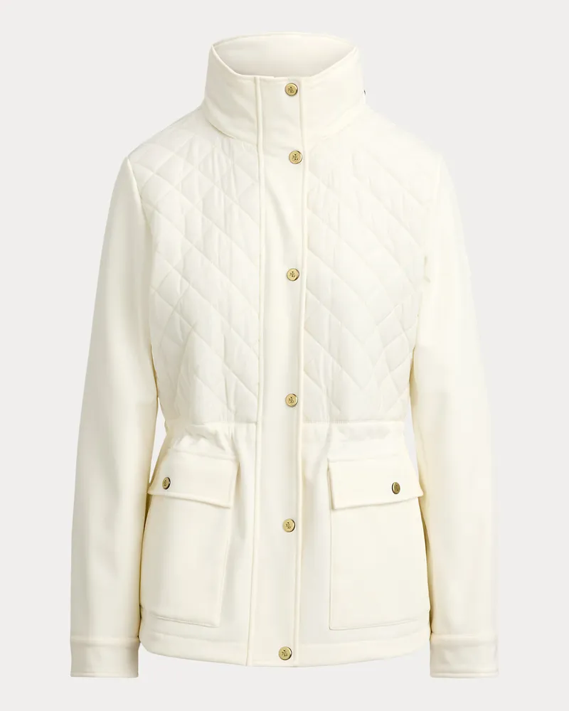 Ralph Lauren Rautensteppjacke mit Tunnelkragen White