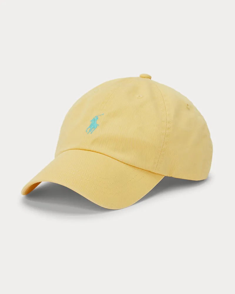 Ralph Lauren Baseballkappe aus Baumwollchino Yellow