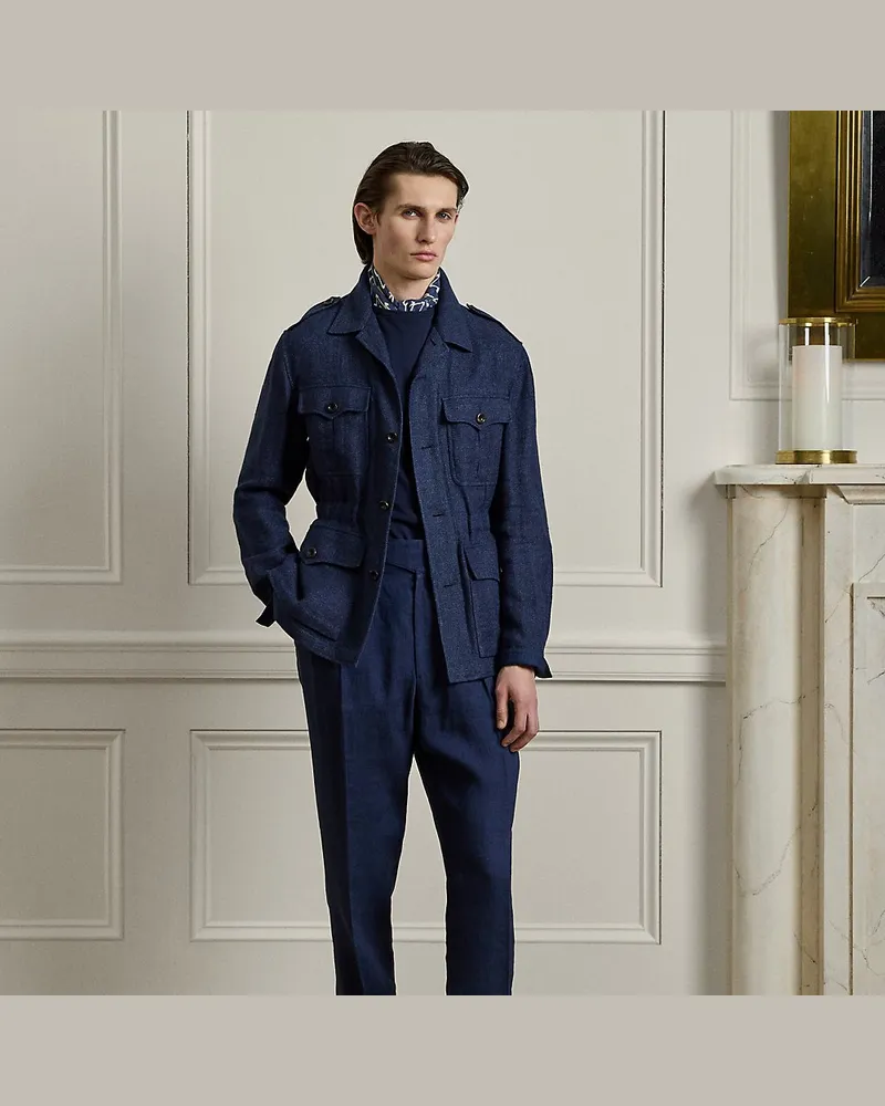 Ralph Lauren Handgeschneiderte Anzughose Gregory Blue