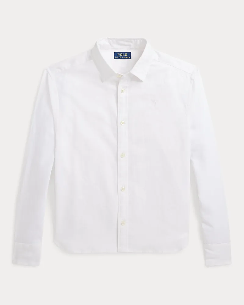 Ralph Lauren Kastenförmiges Hemd mit Streifen White