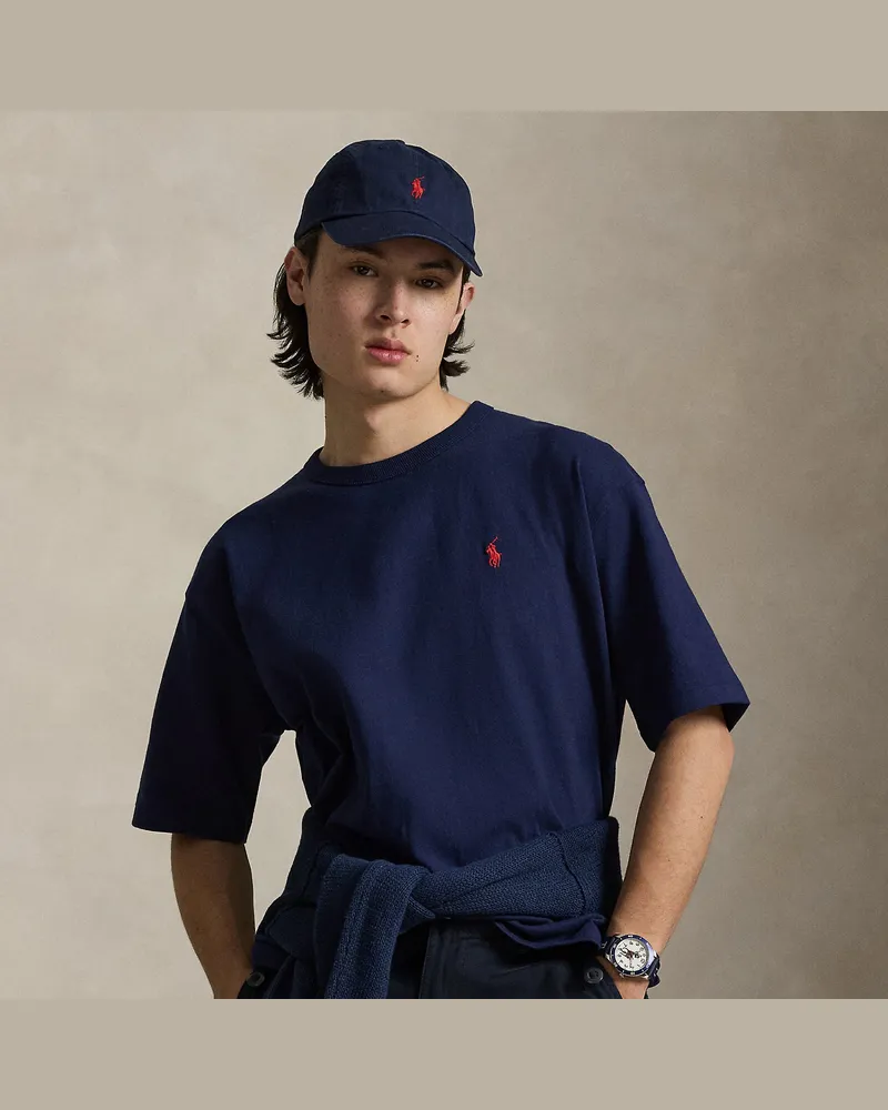 Ralph Lauren Relaxed-Fit Rundhals-T-Shirt aus Jersey Blue