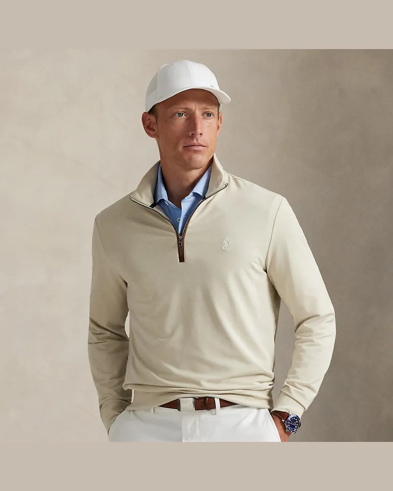 Ralph Lauren Classic-Fit Pullover aus French-Terry Cream