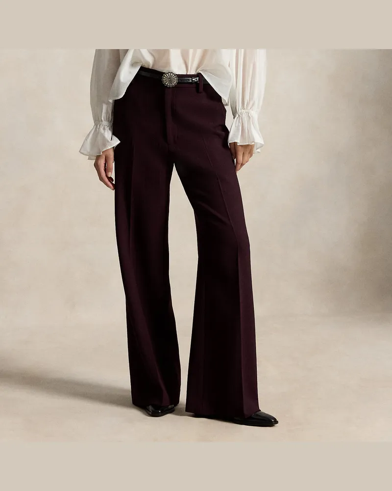 Ralph Lauren Hose Beaton aus Wollkrepp Red