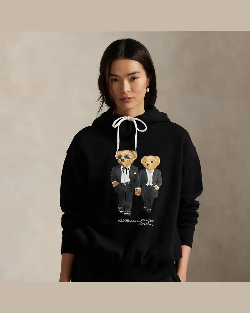 Ralph Lauren Hoodie mit  Ralph Lauren & Ricky Tuxedo Bear Black