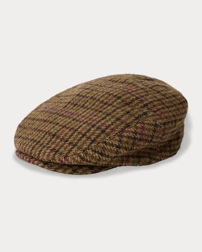 Ralph Lauren Schiebermütze aus Wolltweed Brown
