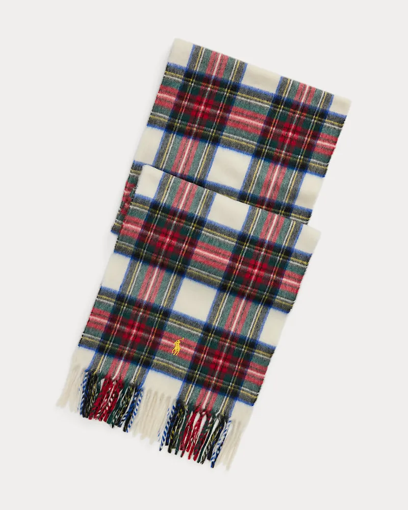 Ralph Lauren Karierter Schal aus Kaschmir Multi
