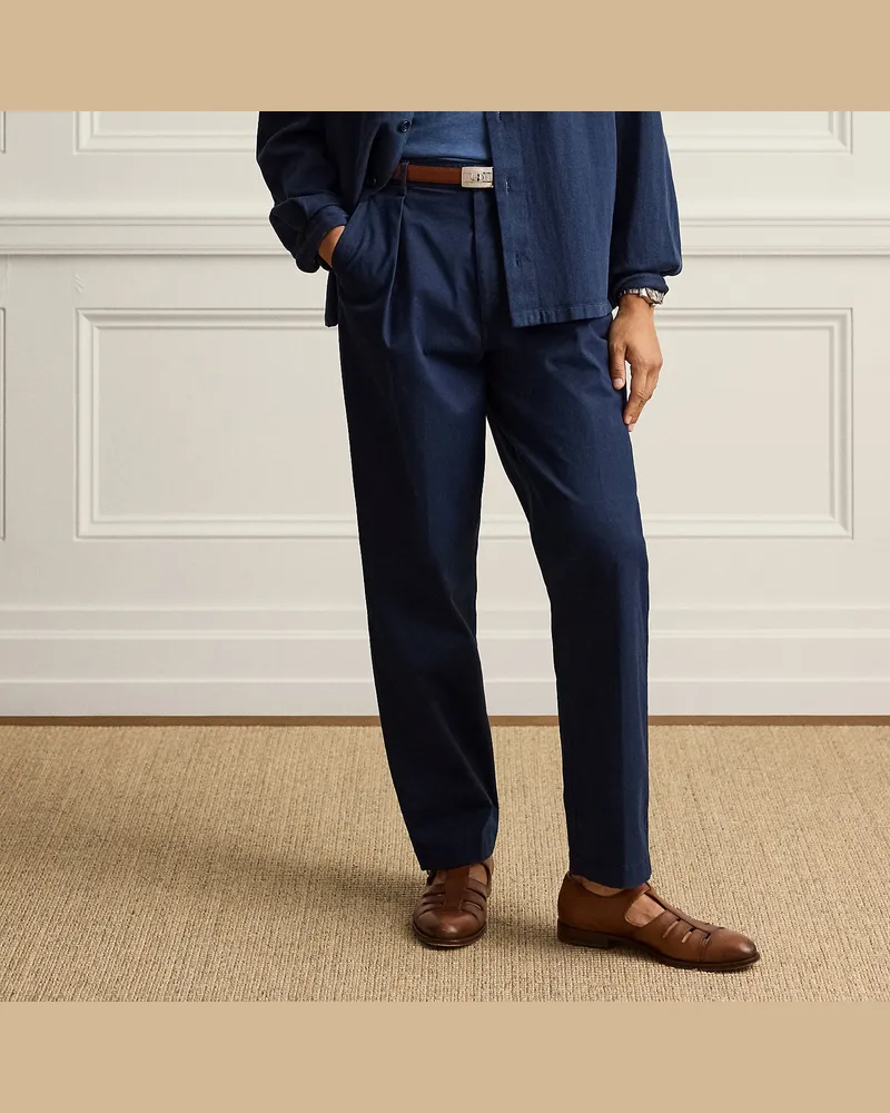 Ralph Lauren Handgeschneiderte Relaxed-Fit Chinohose Blue