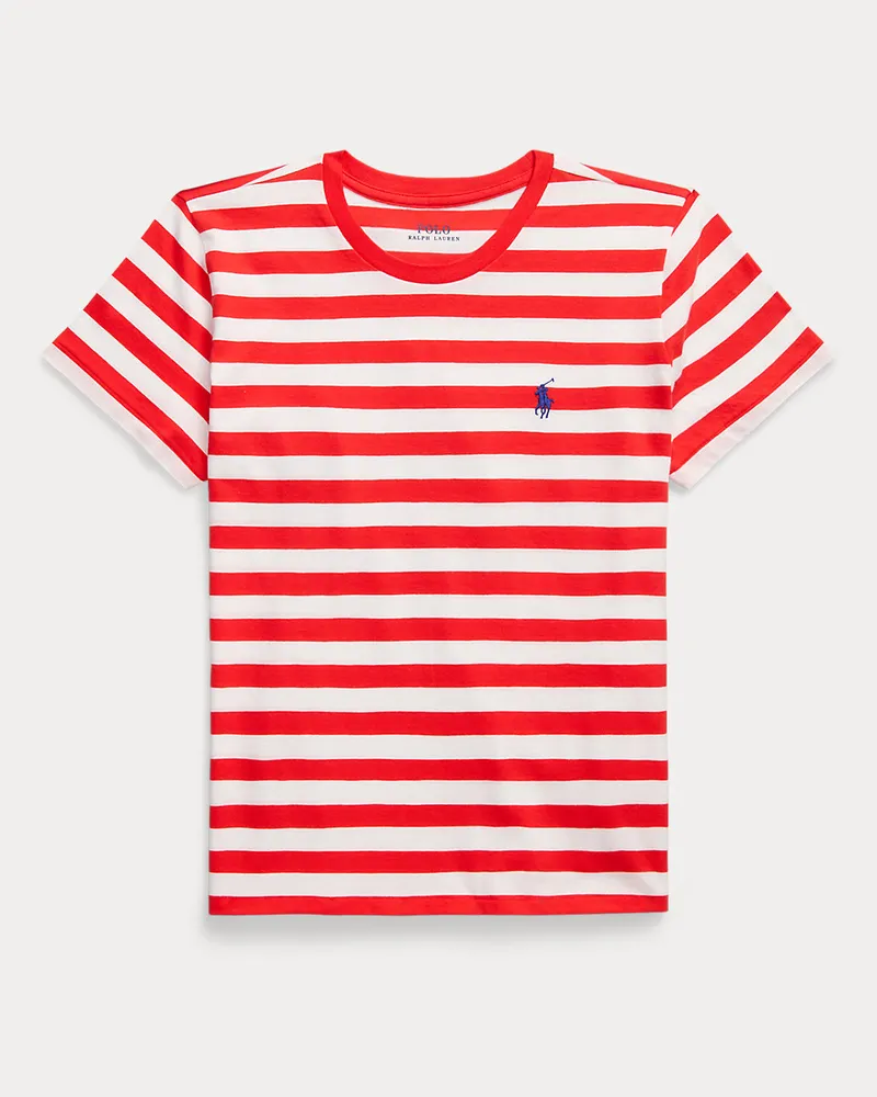 Ralph Lauren Gestreiftes Baumwolljersey-T-Shirt Multi