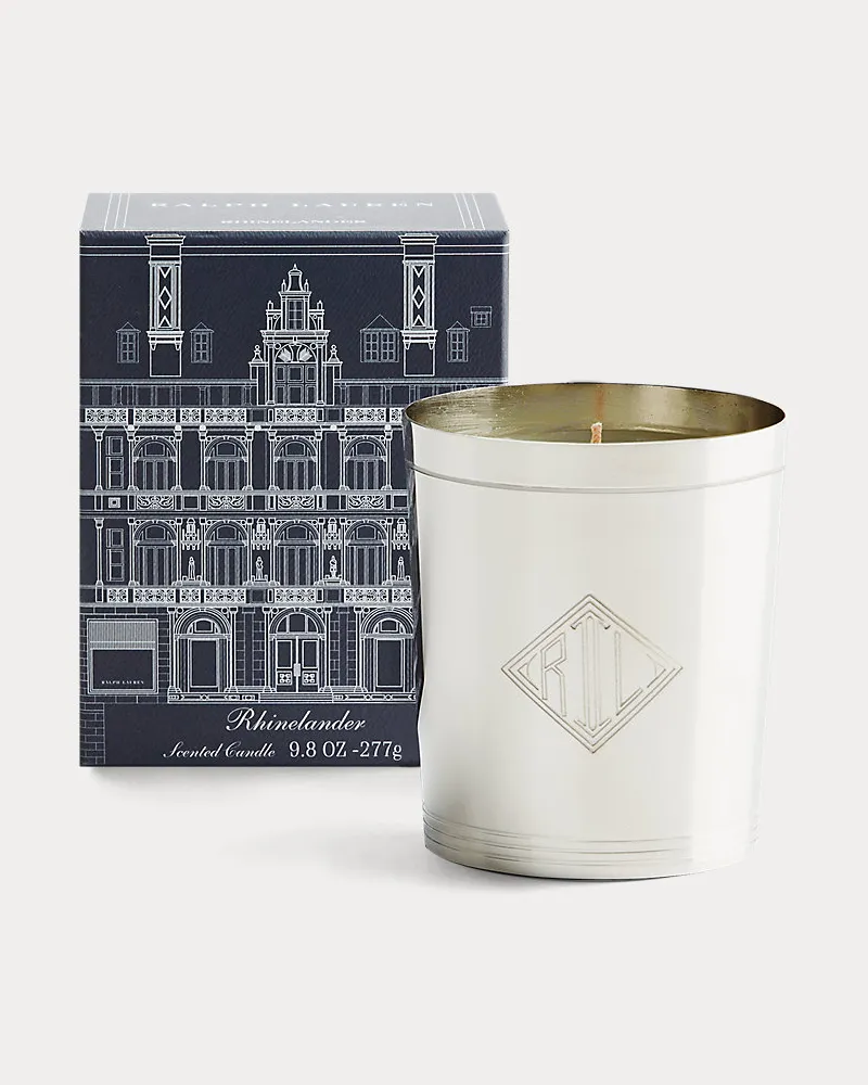 Ralph Lauren Home Kerze Rhinelander Flagship Silver