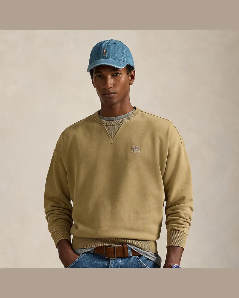 Ralph Lauren Relaxed-Fit Loopback-Fleece-Sweatshirt Tan