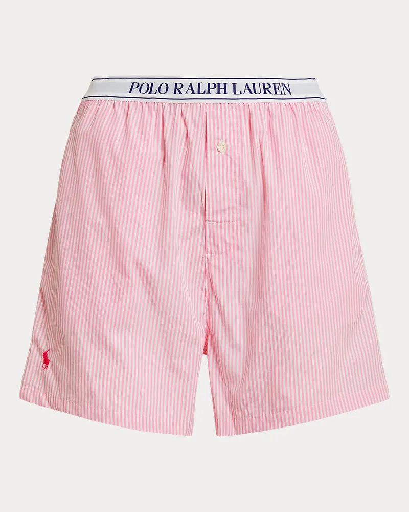 Ralph Lauren Gestreifte Boxershorts aus Baumwolle Pink