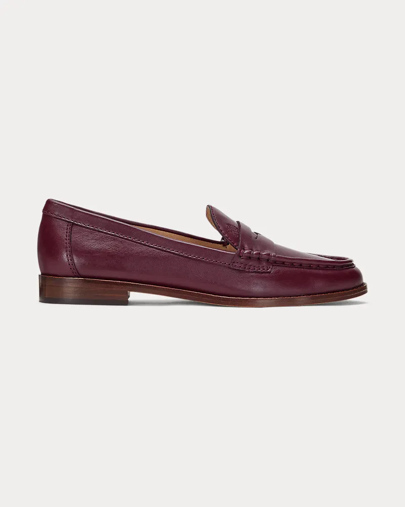 Ralph Lauren Loafer Wynnie aus Nappaleder Red