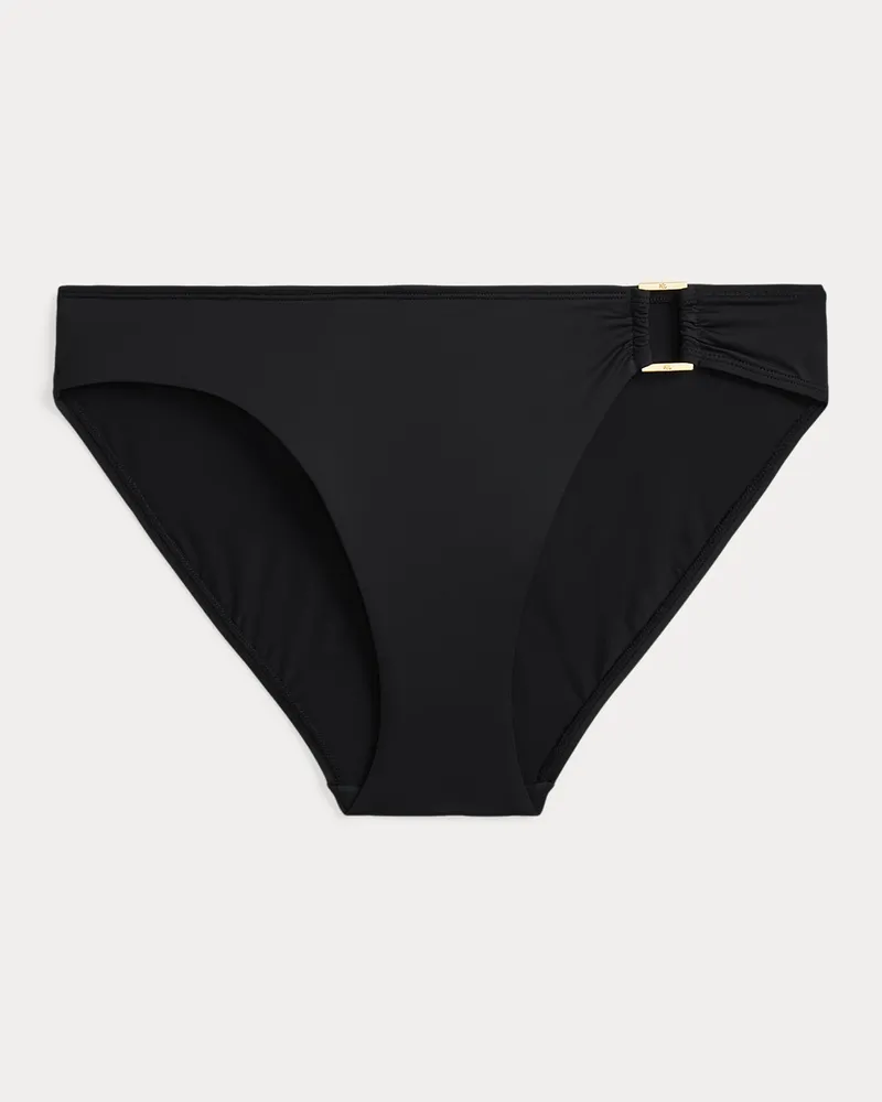 Ralph Lauren Hipster-Bikinihose mit Ring Black