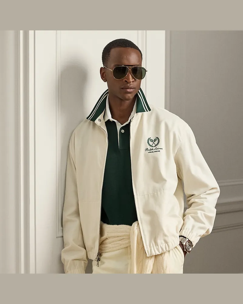 Ralph Lauren Baumwoll-Kaschmir-Twilljacke Forsythe Green