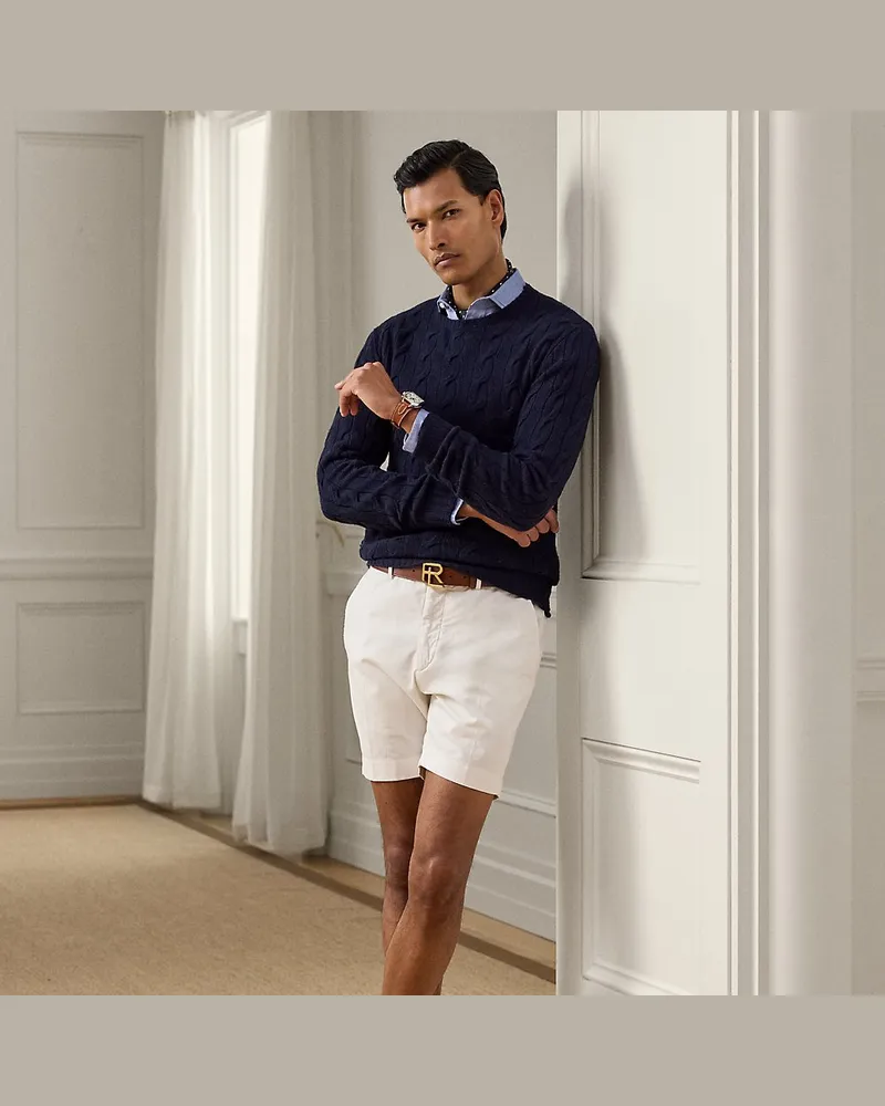 Ralph Lauren Handgeschneiderte Slim-Fit Chinoshorts Cream