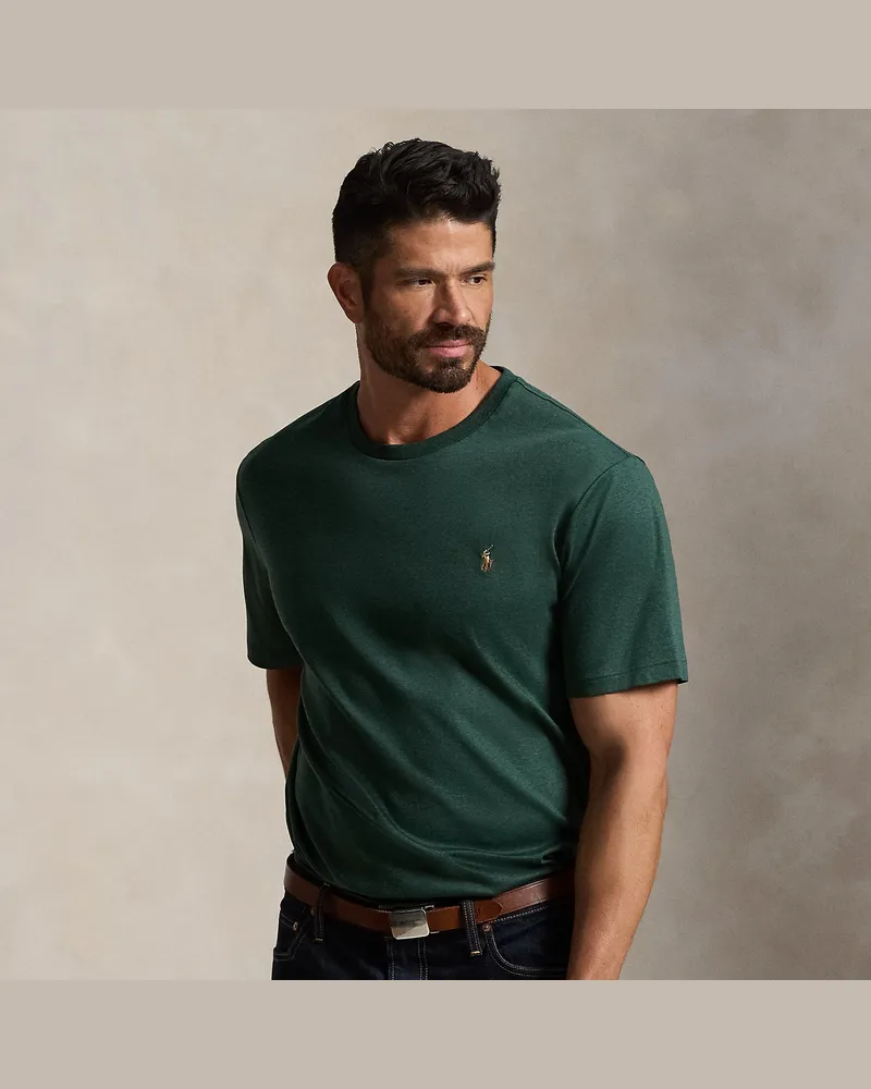 Ralph Lauren Große Größen - Rundhals-T-Shirt aus weicher Baumwolle Green