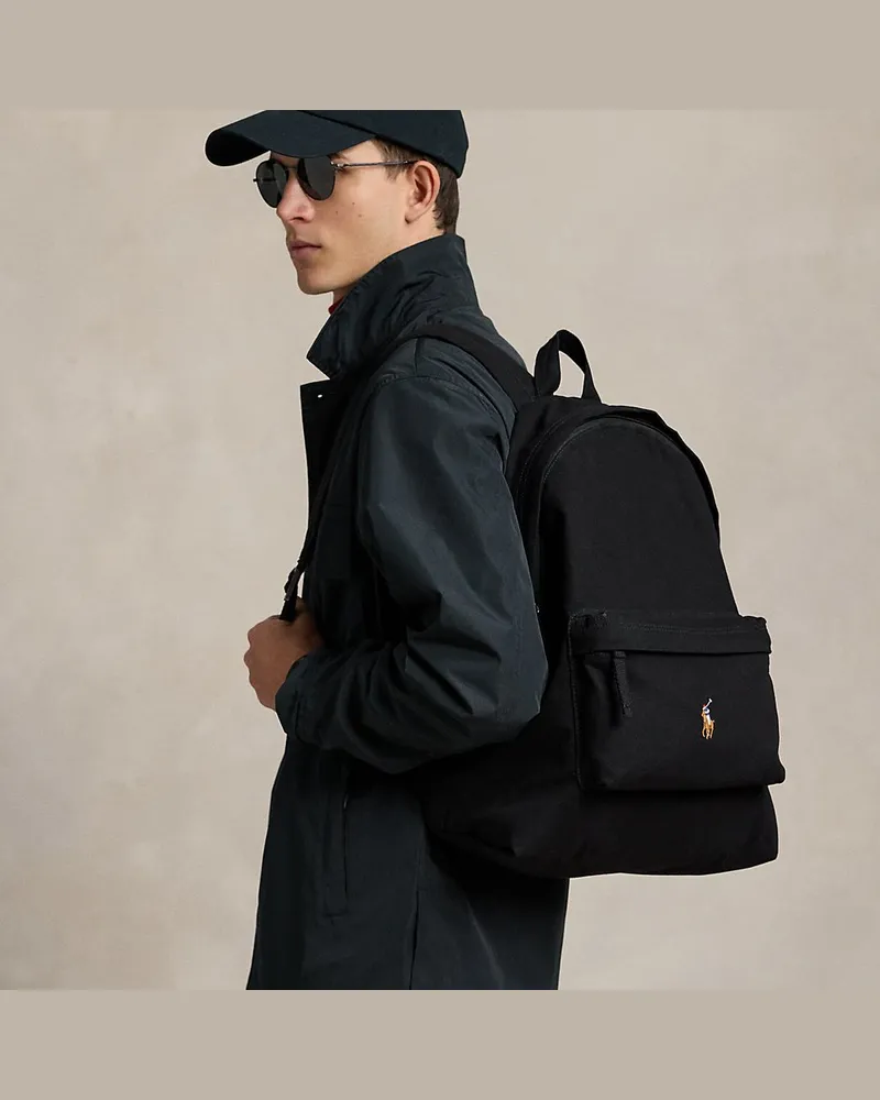 Ralph Lauren Segeltuch-Rucksack Black