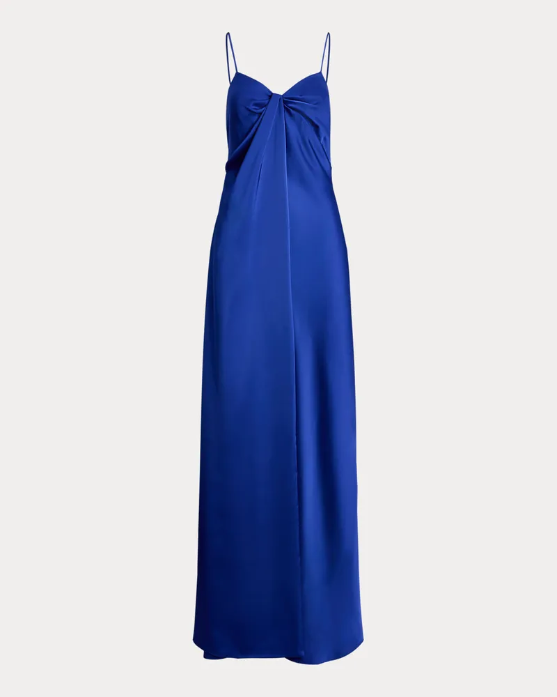 Ralph Lauren Ärmelloses Abendkleid mit Twist-Detail Blue